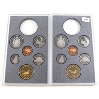 Pair of 1991 & 1992 Canada 6-coin Frosted Proof Sets - from Double Dollar Set