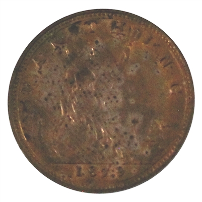 Great Britain 1879 Normal 9 Victoria 1-Farthing UNC (MS-60)