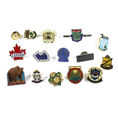 Lot of 15x Town, City & Place Themed Pins, 15Pcs