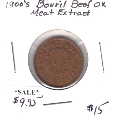 1900s Bovril Beef Ox Meat Extract Token