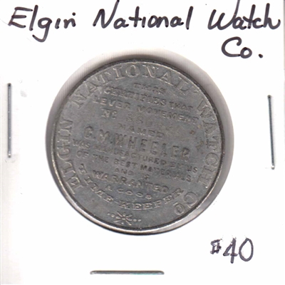 Elgin National Watch Company Medallion