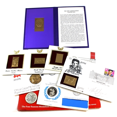 Group Lot of Assorted World First Day Covers, Commemorative, 8Pcs