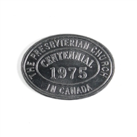 Communion Token: The Presbyterian Church in Canada Centennial, 1975