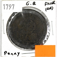 Great Britain 1797 Penny Filler or Poor (Marks or Impaired)
