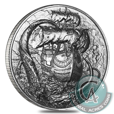 The Privateer Collection - The Kraken 2oz Ultra High Relief #4 (TAX Exempt) DL-H