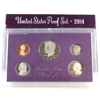 1984 S USA Proof Set (Toned, may have light wear on case/sleeve)