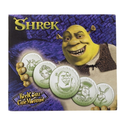 ReelCoinz Shrek 5-Medallion & Sticker Set from RCM