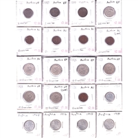 20x Austria 1906-1980 Coinage, VF to AU or Ungraded, 20Pcs (4x Duplicates, 2x Corr.)