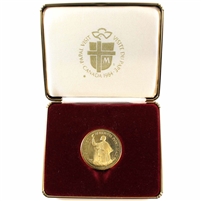 1984 Pope John Paul II - Papal Visit to Canada Medallion in Case (Impaired)