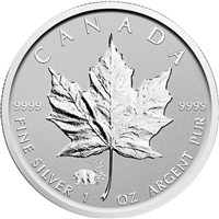 2017 Canada $5 Panda Privy 1oz Silver Maple Leaf (TAX Exempt) DL-F