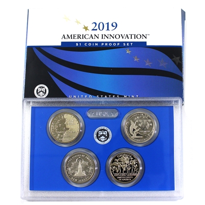2019 USA American Innovation $1 Coin Proof Set (Light wear on sleeve)