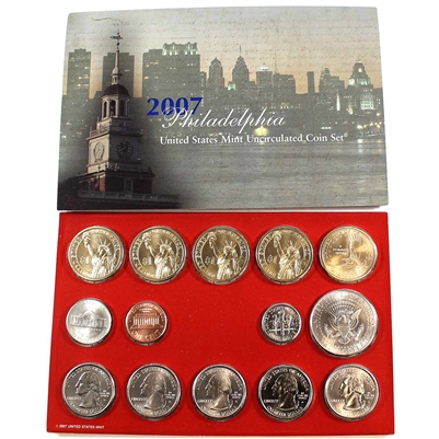 2007 USA Uncirculated Coin Set P/D in Brown Box