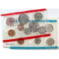 1971 USA P&D Mint Set (Some coins lightly toned, light wear envelope)