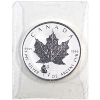2016 Canada $5 1oz .999 Silver Maple Leaf with Panda Privy (No Tax) Sealed