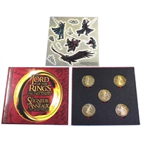 ReelCoinz The Two Towers 5-medallion & Stickers Set from RCM (Toned)