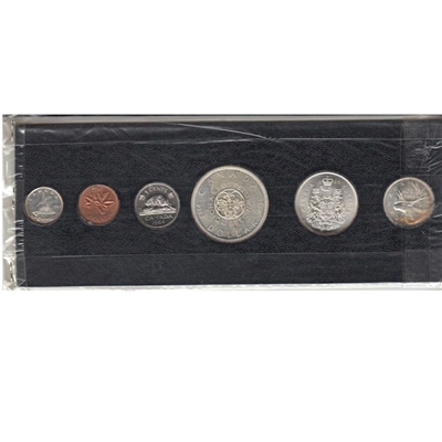 1964 Year Set in Black Holder (Coins are toned or impaired)