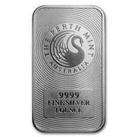 Perth Mint Kangaroo Bar 1oz. .9999 Fine Silver (No Tax) Bar Scuffed