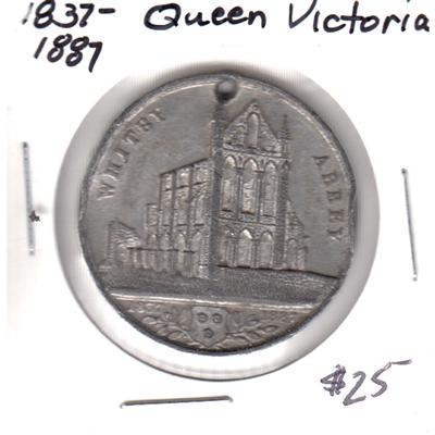 1837-1887 Queen Victoria Diamond Jubilee 'Whitby Abbey' Medallion