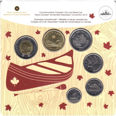 2013 Canada RCNA 5-Coin & Medal Set