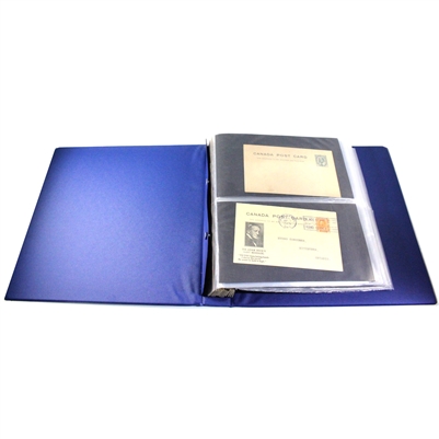 Group Lot of 60+ USA First Day Covers and Canada Stamp Sheets in Blue Binder, 60+ PCS