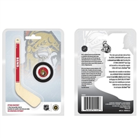2009 Canada $1 Ottawa Senators Mini Puck Keychain with 5" Hockey Stick