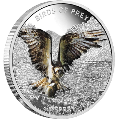 2013 Niue $2 Birds of Prey - Osprey Silver Coin (TAX Exempt)