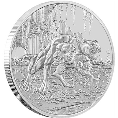 2015 Niue $2 Creatures of Greek Mythology - Cerberus Silver (No Tax)