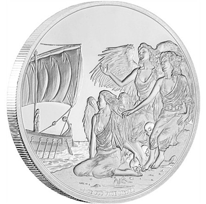 2016 Niue $2 Creatures of Greek Mythology - Sirens Silver (No Tax)