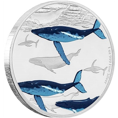 2017 Niue $2 Great Migrations - Humpback Whale Proof Silver (No Tax)