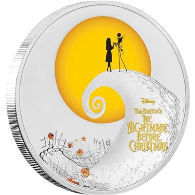 2017 Niue $2 The Nightmare Before Christmas Proof Silver (No Tax)