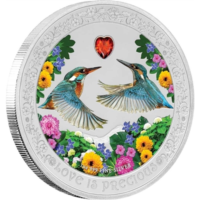 2018 Niue $2 Love is Precious - Kingfishers Proof Silver (No Tax)