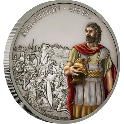 2018 Niue $2 Battles that Changed History - The Battle of Marathon Silver (No Tax)