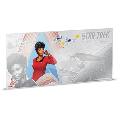 2018 Niue $1 Star Trek - Lt. Uhura 5g Silver Coin Note (No Tax)