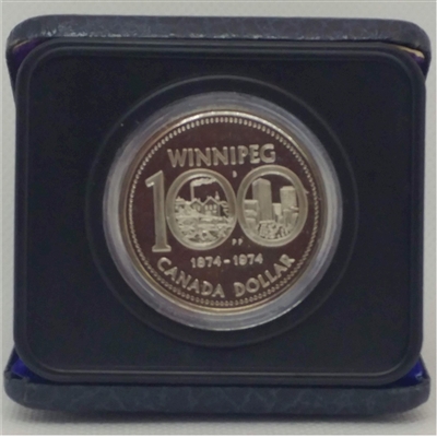 1974 Canada Cased Nickel Dollar - 100th Anniversary of Winnipeg