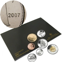 2007 Canada Curved 7 Variety (Regular) Proof Like Set