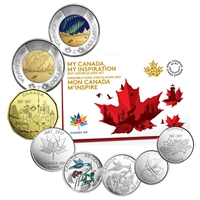 2017 (8-coin) My Canada, My Inspiration Uncirculated Proof Like Coin Set