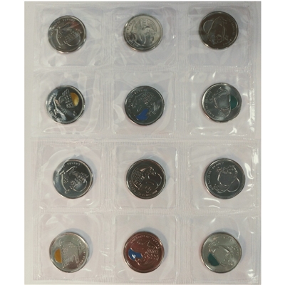2011 25-cent Canadian Legendary Nature 12-coin Circulation Pack