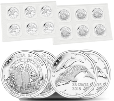 2013 Canada 25-cent Arctic Expedition 12-coin Circulation Pack