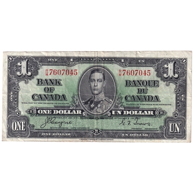 BC-21d 1937 Canada $1 Coyne-Towers, R/M, VF