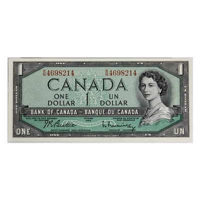 BC-37b 1954 Canada $1 Beattie-Rasminsky, R/N, CUNC