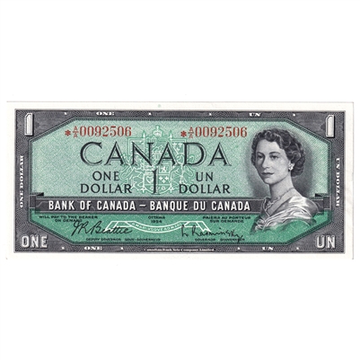 BC-37bA 1954 Canada $1 Beattie-Rasminsky, *A/A, UNC