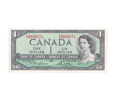 BC-37d 1954 Canada $1 Lawson-Bouey, E/I, EF-AU