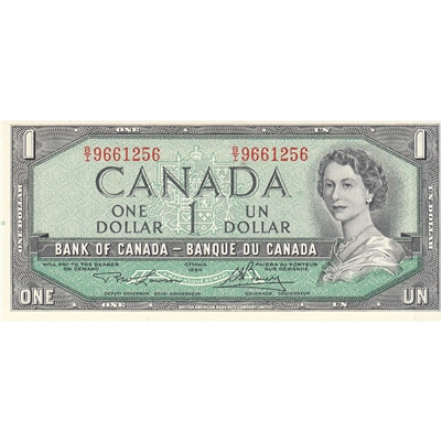 BC-37d 1954 Canada $1 Lawson-Bouey, B/I, CUNC