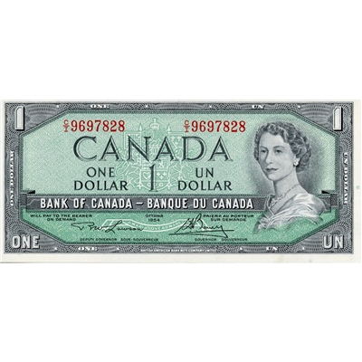 BC-37d 1954 Canada $1 Lawson-Bouey, C/I, UNC