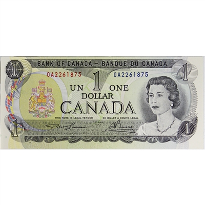 BC-46a 1973 Canada $1 Lawson-Bouey, OA, CUNC