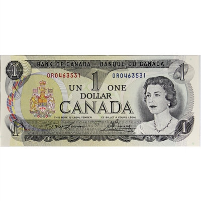 BC-46a 1973 Canada $1 Lawson-Bouey, OR, CUNC