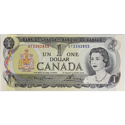 BC-46a 1973 Canada $1 Lawson-Bouey, OT, UNC