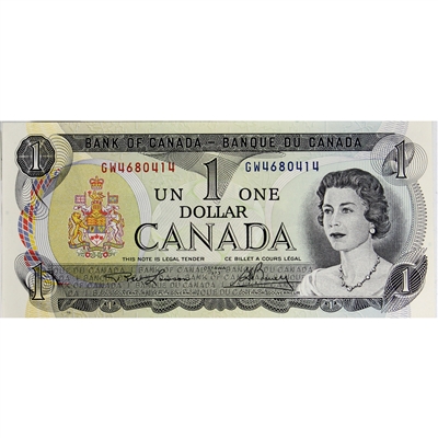 BC-46a 1973 Canada $1 Lawson-Bouey, GW, CUNC