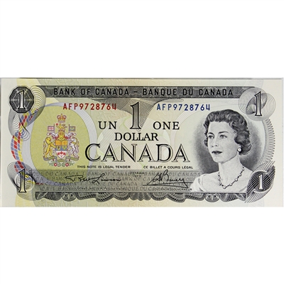 BC-46a-i 1973 Canada $1 Lawson-Bouey, AFP, CUNC