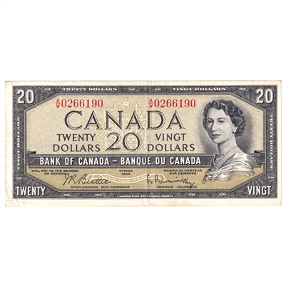 BC-41b 1954 Canada $20 Beattie-Rasminsky, A/W, EF-AU